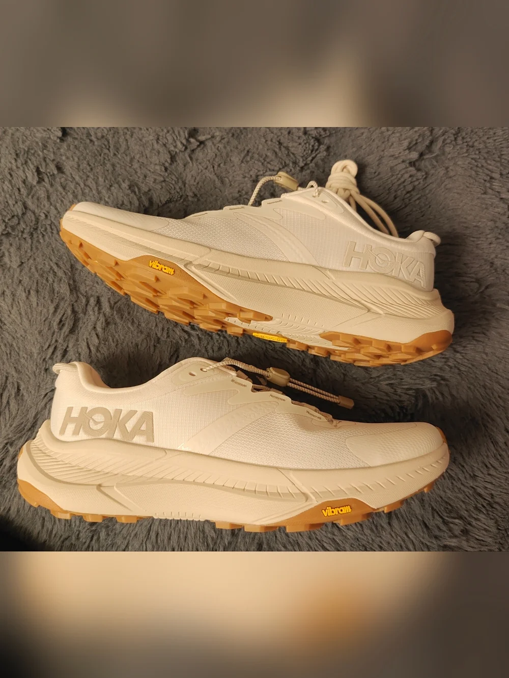 NEW! Hoka ONE One Transport Women's Trail Running Shoes Eggnog - Picture 4 of 13